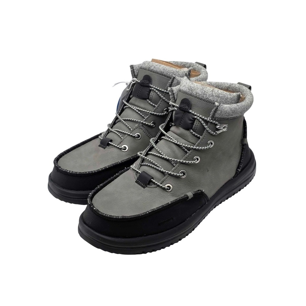 Hey Dude Bradley Classic Tumbled Hiking Boots Men's Size 9 Granite Grey NWT